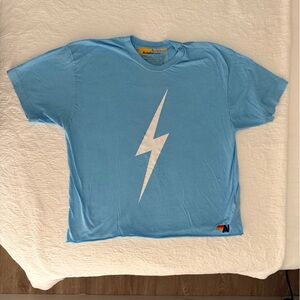 Aviator Nation Boyfriend Light Blue Short Sleeve Tee